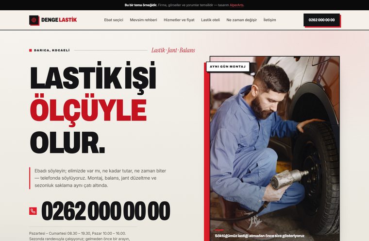 Lastikçi teması önizlemesi
